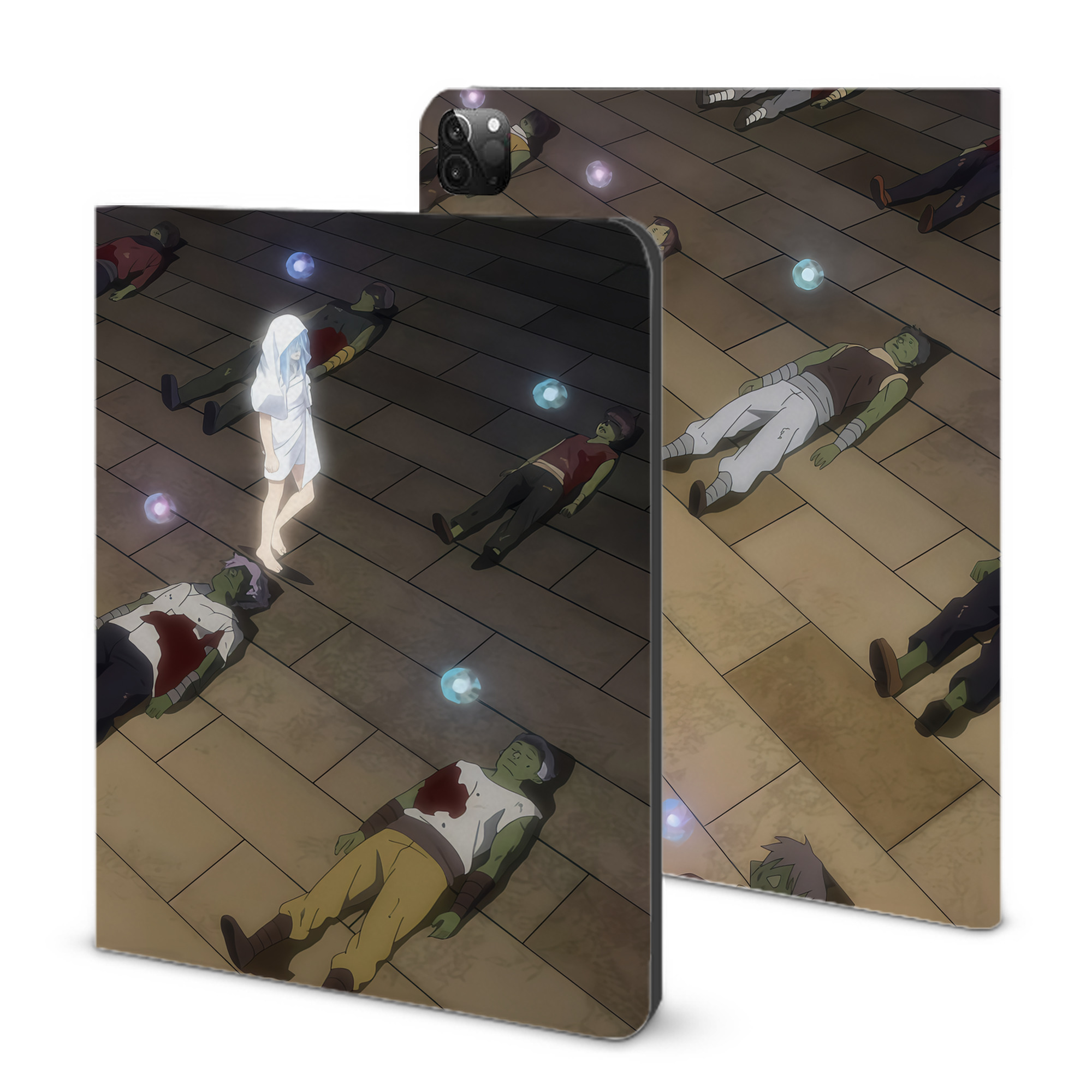 （画像用） 転スラ Regarding Reincarnated to Slime IPadケース ペンホルダー付き ブックスタイルデザイン